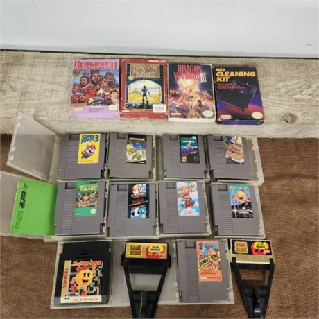 Assorted Nintendo Game Cartridges