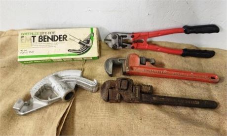 14" Bolt Cutters/Pipe Wrenches/Bender