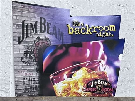 Metal Jim Beam Sign...23x19