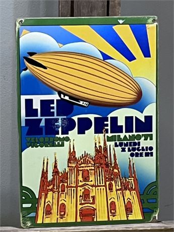 Wood Reproduction Led Zeppelin Sign