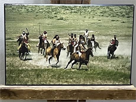 Custer Battlefield Re-enactment Print...17x11