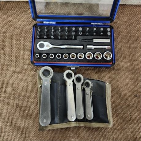 Mini Socket Driver Set & Ratchet Wrench Kit