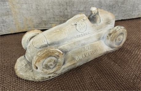 Antique Rubber Race Car Paper Weight ??