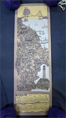 1969 San Francisco Calendar...12x35