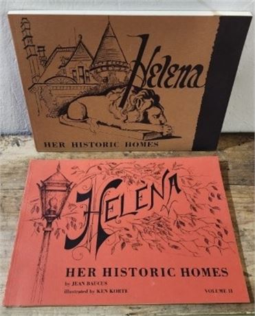 1976 Helena MT Historic Homes Book Pair