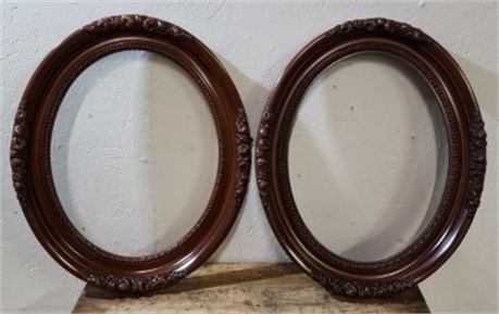 Very Nice Oval Picture Frame Pair...11x14