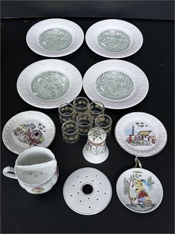 Very Collectible Porcelain & Glass