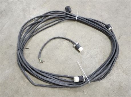 Industrial Power Cord with Direct Wire Plug-IN- Approx 75'