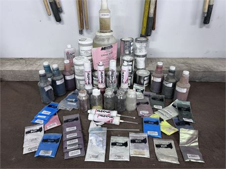 Assorted Concrete Products For Coloring