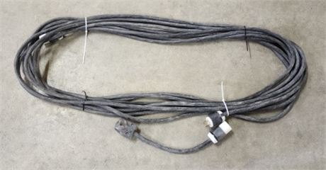 Industrial Power Cord with Extra Plug-IN- Approx 75'