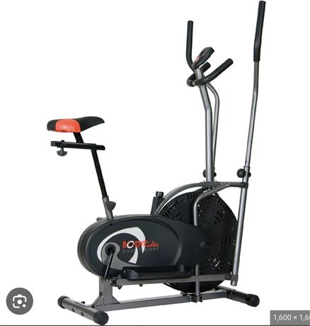 BODY RIDER DUAL TRAINER 2 IN 1 EXERCISE BIKE/ELIPTICAL TRAINER