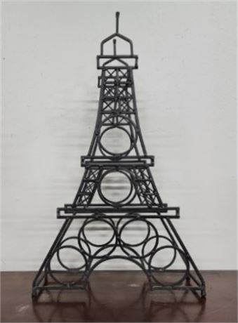 Metal Eiffel Tower Wine Rack -