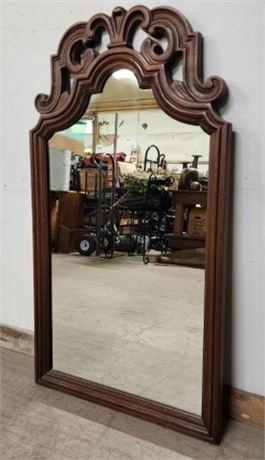 Heavy Wood Framed Mirror - 27x50