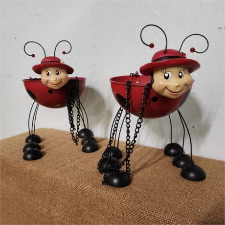 Adorable Ladybug 🐞 Hanging Planters