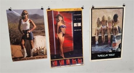 Vintage Hot Rod Poster Girl Trio