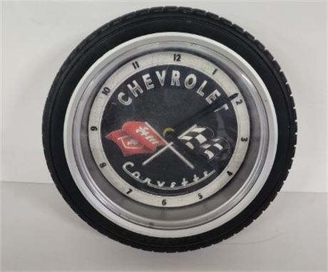 Vintage Corvette Shop Clock