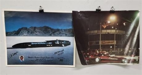 Assorted Speed Record & Drag Racing Posters