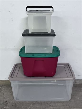 Assorted Totes with Lids