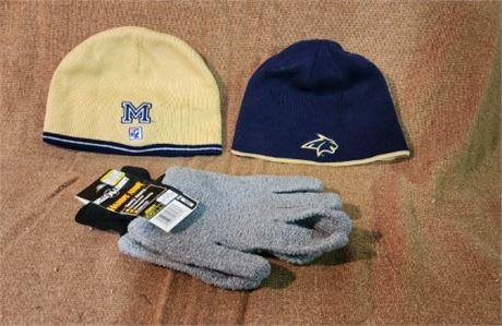 Montana State Beenie Pair & Gloves