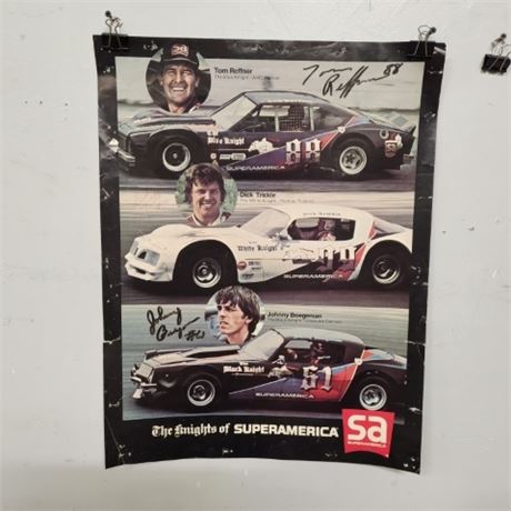 Autographed Racing Poster