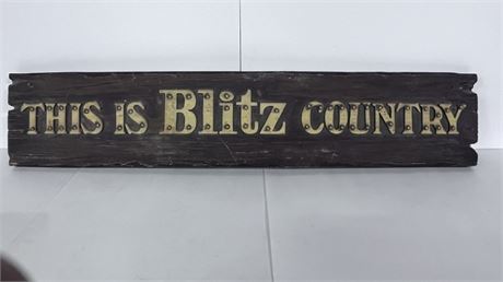 Vintage BLITZ Beer Sign...37x7
