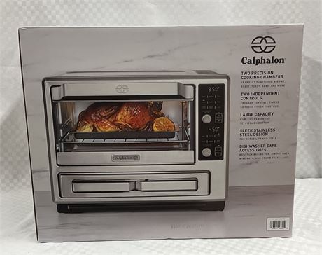 CALPHALON PERFORMANCE DUAL TOASTER OVEN WITH AIRFRY-NIB