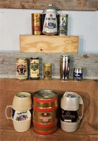 Vintage Import Keg/ Can Beer - Sealed!