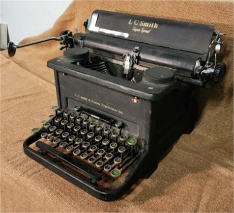 Antique L.C. Smith Typewriter