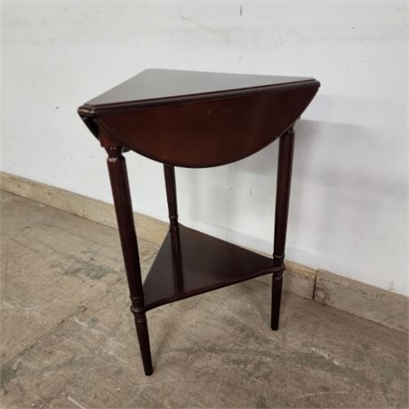 Vintage Small Drop Down Triangle Accent Table
