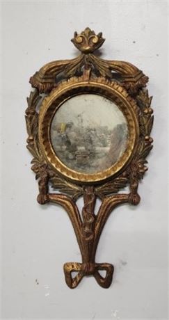 Antique Framed  Mirror - 13x27