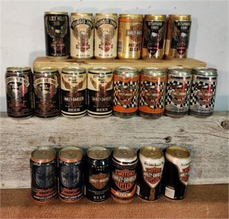 1989-1996 Sturgis Rally Collectible Beer Cans...Sealed !