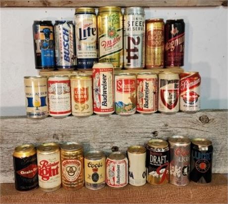 Collectible Domestic Beer Cans...Sealed...H