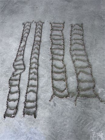 2 Pairs Tire Chains - 72x11 and 78x8