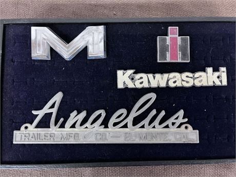 Vintage Metal Assorted Auto Tags