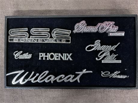 Vintage Metal Assorted Auto Tags