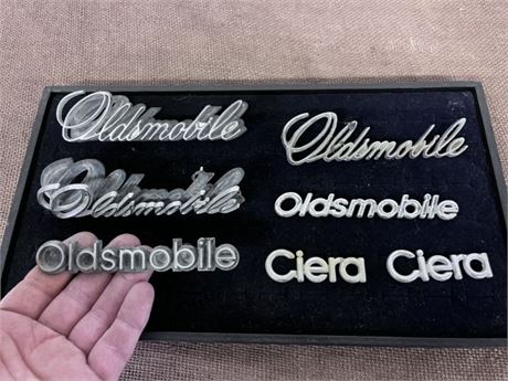 Vintage Metal Oldsmobile Auto Tags