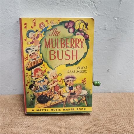 Vintage Mattel Mulberry Bush Music Maker Book - Works!