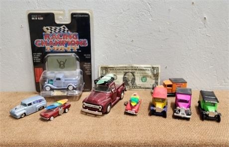 Assorted Vintage Die-Cast Cars