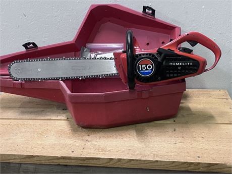 16" HomeLite 150 Chainsaw & Case