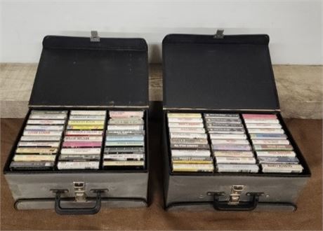 🤠Vintage Country Western Cassette Tapes & Double Side Cassette Carriers