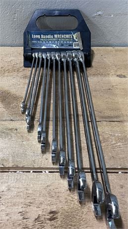 New 11pc. Metric Long Handle Wrench Set