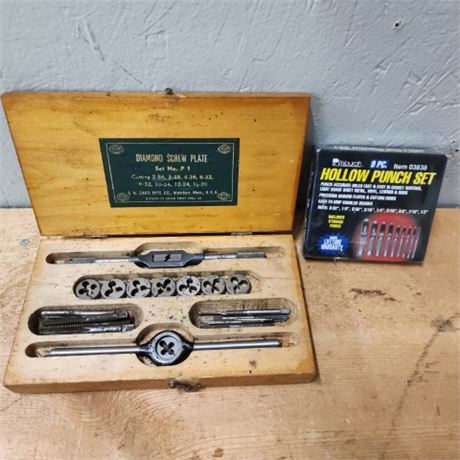 Diamond Screw Plate Set & New Hollow Punch Kit
