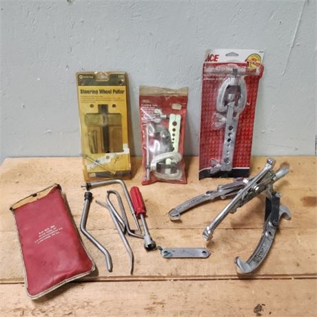 Assorted Pullers & Like New Flange Tools
