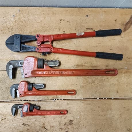 New Pipe Wrenches & Bolt Cutters