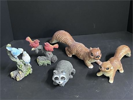 Assorted Critter Statues
