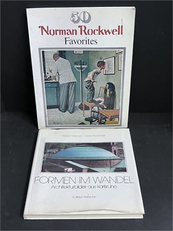 Norman Rockwell & Architecture Book Pair