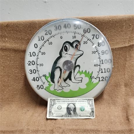 Frog Thermometer Wall Hanger 12"dia