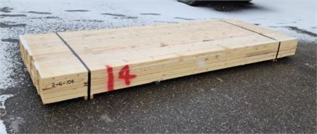 2x6x104" Lumber - 35pcs (Bunk #14)
