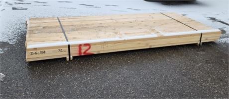 2x6x104" Lumber - 32pcs (Bunk #12)