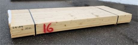 2x6x104" Lumber - 35pcs (Bunk #16)